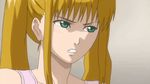  1girl angry animated animated_gif blonde_hair blush embarrassed green_eyes kichiku_haha_shimai_choukyou_nikki nod shy solo twintails 