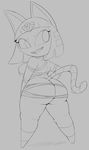  animal_crossing ankha anthro big_breasts big_butt breasts butt cat clothed clothing feline female mammal nintendo purple_yoshi_draws skimpy solo video_games 