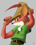  2017 anthro canine clothed clothing disney fox hat kidd-monster male mammal robin_hood robin_hood_(disney) simple_background solo 