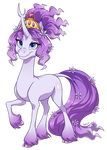  2017 blue_eyes cloven_hooves crown cutie_mark equine female gold_(metal) hair harmony_(mlp) heilos hooves horn mammal my_little_pony purple_hair solo unicorn 