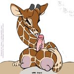  anthro areola badgengar big_breasts breasts duo erect_nipples erection female giraffe human licking male mammal nipples oral penis penis_lick sex titfuck tongue tongue_out xylas 