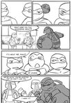  comic dishes invalid_tag kitchen leonardo_(tmnt) male mascot michelangelo_(tmnt) ninja raphael_(tmnt) reptile scalie sneefee teenage_mutant_ninja_turtles text turtle 