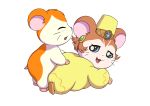 absurd_res accessory alpha_channel blue_eyes brown_body brown_fur clothed clothed_sex clothing cricetid duo eyes_closed female fur hair_accessory hamster hamtaro hamtaro_(series) hat headgear headwear hi_res male male/female mammal minum orange_body orange_fur princess_cye-ra_(hamtaro) rodent sex simple_background tan_body tan_fur transparent_background