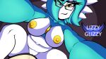 16:9 2023 4k absurd_res anthro areola blue_body blue_hair breasts chest_spike digital_drawing_(artwork) digital_media_(artwork) eyelashes eyewear female gardevoir generation_3_pokemon genitals glasses hair hi_res lizzyglizzy looking_at_viewer looking_down looking_down_at_viewer multicolored_body nintendo nipples nude pink_areola pink_nipples pokemon pokemon_(species) pussy slightly_chubby solo spikes spikes_(anatomy) two_tone_body watermark white_body widescreen