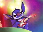  2012 alien black_claws black_eyes blue_fur claws concert disney electric_guitar experiment_(species) fur guitar head_tuft lights lilo_and_stitch microphone musical_instrument notched_ear purple_nose rock_music sapphire_luna solo star stitch tuft url watermark 