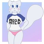  anthro big_breasts bittersweet_candy_bowl blue_eyes blush breasts cat clothed clothing dawnvula feline female fur lucy_(bcb) mammal mega_milk solo webcomic white_fur 