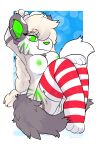 absurd_res anthro belovedfoxx breasts christmas clothing felid female genitals hi_res holidays ivy_(sona) legwear mammal pantherine pose pussy solo stockings tiger