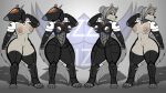 16:9 2023 4k absurd_res aircraft areola black_body black_fur breasts canid canine canis claws cybernetics cyborg dark_body digital_drawing_(artwork) digital_media_(artwork) female fur grey_areola grey_body grey_claws grey_ears grey_fur grey_hair grey_nipples grey_tail hair hi_res living_aircraft living_machine living_vehicle lizzyglizzy machine mammal multicolored_areola nipples nude orange_body paws robot samantha_(lizzyglizzy) tan_areola tan_nipples thick_thighs two_tone_areola vehicle vira_(lizzyglizzy) watermark wide_hips widescreen wolf