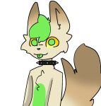 anthro canid canine canis collar domestic_dog key_lime male mammal solo spiked_collar spikes