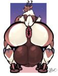 animal_genitalia animal_penis anthro antlers anus backsack balls bell big_balls big_breasts big_butt big_penis breasts butt collar commanderthings deer equine_genitalia equine_penis fluffy genitals gynomorph hi_res horn huge_balls huge_penis hyper hyper_balls hyper_genitalia hyper_penis intersex looking_back machine mammal medial_ring new_world_deer orisa penis puffy_anus reindeer reindeer_orisa_(overwatch) solo tail thick_thighs vein veiny_penis