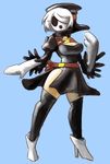  alternate_species belt breasts butt cleavage clothed clothing female footwear hair high_heels hood humanoid humanoidized mario_bros mask minus8 nintendo not_furry panties shoes shygirl shyguy solo underwear video_games white_hair 