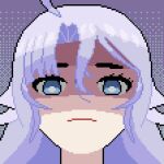  cursed_crystal disappointed long_hair pixel_art shisui_michiru_(phase_connect) tagme 