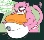 &lt;3 aeris_(vg_cats) ahegao anthro belly belly_fucking big_belly big_breasts blue_eyes bodily_fluids bodily_noises breasts burping clothed clothed_sex clothing cum disembodied_penis domestic_cat fat_arms felid feline felis female fur genital_fluids genitals hair looking_pleasured male mammal morbidly_obese morbidly_obese_female navel_fetish navel_penetration nipple_outline obese obese_female open_mouth overweight overweight_female panties penetration penis pink_body pink_fur sex smile solo speech_bubble sweat tail tongue tongue_out underwear vg_cats webcomic whiteraff