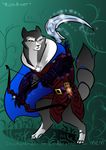  anthro armello armor arrow bow_(weapon) braided_hair braided_tail canine cindervixen cloak clothed clothing digitigrade english_text female frown gauntlets gloves hair mammal melee_weapon polearm ranged_weapon river_(armello) scythe text voodoo_doll weapon wolf yellow_eyes 