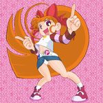  akazutsumi_momoko child hair_bow long_hair orange_hair panties powerpuff_girls powerpuff_girls_z red_eyes 