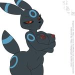  anthro badgengar big_breasts black_fur black_sclera breasts digital_media_(artwork) eeveelution eyebrows eyelashes female fur holding_breast lonbluewolf looking_at_viewer navel nintendo nipples nude open_mouth pok&eacute;mon pussy red_eyes shiny_pok&eacute;mon simple_background solo standing symbol umbreon video_games white_background 