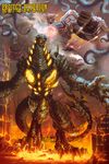  battle blood city fight fighting fire giant_monster giant_robot glowing hyperion_(project_nemesis) kaijuu mecha monster nemesis_(project_nemesis) project_nemesis robot sharksden tentacle 