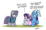  2017 bobthedalek dialogue english_text equine female feral friendship_is_magic group horn horse mammal maud_pie_(mlp) my_little_pony pony simple_background starlight_glimmer_(mlp) text trixie_(mlp) unicorn 