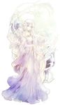  bare_tree curly_hair diadora_(fire_emblem) dress fire_emblem fire_emblem:_seisen_no_keifu kuzumosu long_hair looking_at_viewer purple_eyes silver_hair solo tree 
