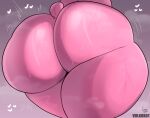 absurd_res ambiguous_gender anthro artist_name bear big_butt bodily_fluids butt butt_grab glistening glistening_body hand_on_butt hi_res huge_butt mammal motion_lines small_tail solo steam sweat tail thick_thighs volkokot wide_hips