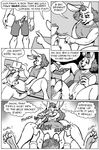  anthro balls black_and_white bottomless carrot clothed clothing comic cum cum_in_pussy cum_inside cunnilingus english_text erection eyes_closed female food hair half-closed_eyes karno lagomorph male male/female mammal monochrome open_mouth oral penis pussy rabbit sex speech_bubble teeth text vaginal vegetable 