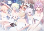  6+girls animal_ears bare_arms bare_legs bare_shoulders black_hair blonde_hair blue_archive blue_eyes blue_halo blush breasts cherino_(blue_archive) cherino_(hot_spring)_(blue_archive) cleavage closed_eyes collarbone extra_ears flat_chest green_hair green_halo halo highres kaerunrun large_breasts long_hair marina_(blue_archive) medium_breasts minori_(blue_archive) multiple_girls naked_towel name_tag nodoka_(blue_archive) nodoka_(hot_spring)_(blue_archive) official_alternate_costume one-piece_swimsuit onsen open_mouth pink_hair pink_halo purple_eyes red_halo school_swimsuit shigure_(blue_archive) shigure_(hot_spring)_(blue_archive) short_hair smile swimsuit tail tomoe_(blue_archive) towel water weasel_ears weasel_tail white_hair white_one-piece_swimsuit white_towel yellow_eyes 