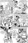  anthro black_and_white bottomless canine clothed clothing comic cum cum_in_pussy cum_inside english_text erection eyes_closed fox hair karno lagomorph mammal monochrome open_mouth penetration penis pussy rabbit speech_bubble teeth text thought_bubble vaginal vaginal_penetration 