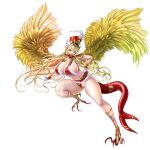 animal_humanoid avian avian_humanoid big_breasts blonde_hair breasts clothed clothing digital_media_(artwork) eden&#039;s_ritter_grenze european_mythology feathered_wings feathers feet female fish greek_mythology hair harpy hat headgear headwear huge_breasts humanoid hybrid light_body light_skin mammal marine megaera_(eden&#039;s_ritter_grenze) monster_girl_(genre) mythological_avian mythological_creature mythology naglfar panties red_clothing red_hat red_headwear red_panties red_underwear santa_bikini skimpy solo talons toes underwear wings yellow_body yellow_feathers