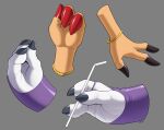 antelope anthro armwear badroy bandai_namco bovid clothing colored_nails digimon digimon_(species) disney elbow_gloves female fingers gazelle gazelle_(zootopia) gloves hand_fetish hand_focus handpaw handwear hi_res hoof_hands hooved_fingers hooves mammal nails paws renamon zootopia