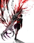  1girl black_serafuku highres japanese_clothes mismatched_arms monster_arm neckerchief red_neckerchief school_uniform serafuku shimizu_hinako silent_hill_(series) silent_hill_f solo yourfreakyneighbourh 