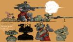  abrams_(tank) absurd_res aiming aiming_gun aiming_weapon alien anthro big_breasts big_butt binoculars biomechanical blizzard_entertainment bodily_fluids breasts butt camo cannon clothing dancing drozhi english_text evil_face evil_grin female flesh food footwear games_workshop german_flag glowing glowing_eyes group gun hi_res high_heels huge_breasts huge_butt humanoid hydralisk_(character) hydralisk_(starcraft) infestation kneeling living_machine living_tank living_vehicle looking_at_viewer lying m240 m240b m2hb machine male mammal meat multi_eye murid murine muscular muscular_arms muzzle_flash on_front parasite polish_flag qhetha_coalsplitter ranged_weapon rat red_body rodent russian_text sandbag scared shadowy_figure shoes shooting skaven smile starcraft sweat sweatdrop t62_(tank) tan_body tank_(vehicle) tanker_helmet tentacles text thick_thighs tongue tongue_out turret vehicle warhammer_(franchise) weapon wedge_(footwear) zerg 