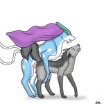  airisu all_fours brown_eyes doggystyle duo eyes_closed female from_behind hyena interspecies legendary_pok&#233;mon male mammal mightyena nintendo open_mouth penetration plain_background pok&#233;mon pokemon sex side_view straight suicune unknown_artist video_games white_background 