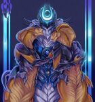 2025 alien apode arm_around_partner arm_around_waist armor blue_eyes breasts cobra crown digital_drawing_(artwork) digital_media_(artwork) draconcopode female group hand_on_breast hand_on_hip headgear helmet hi_res legless male male/female multiple_partners naga obitelzla666 reptile scales scalie serpentine side_by_side simple_background snake snake_hood spikes tail trio viper_(x-com) viper_king white_body white_scales x-com yellow_body yellow_scales