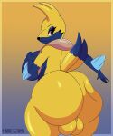  backsack balls big_breasts big_butt breasts butt butt_slap floatzel generation_4_pokemon genitals gradient_background gynomorph hexami hi_res intersex lerato_(ninjadougie) nintendo pokemon pokemon_(species) simple_background slap slightly_chubby solo thick_thighs 