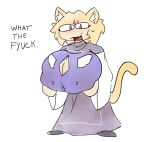 big_breasts breasts catjam_(artist) clothing female holding_breast huge_breasts humanoid neco-arc robe solo toriel tsukihime type-moon undertale_(series)
