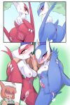  absurd_res after_sex anthro anus areola balls bisexual blush bodily_fluids breasts butt cum cum_in_ass cum_in_pussy cum_inside erection female generation_3_pokemon genital_fluids genitals hi_res human latias latios legendary_duo legendary_pokemon looking_at_viewer male male/female male/male mammal nintendo nipples nude penis pokemon pokemon_(species) presenting presenting_pussy pussy red_eyes smile spreading tongue zerokun135 