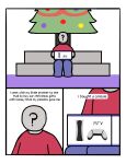  anon box christmas christmas_tree comic container controller electronics faceless_character faceless_male game_console game_controller hi_res holidays human male mammal minigoat plant simple_background solo tree white_background 