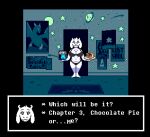 animated anthro barefoot big_breasts bouncing_breasts bovid breasts caprine cleavage clothed clothing deltarune digital_media_(artwork) feet female fense fur goat huge_breasts mammal mature_female picket pixel_(artwork) solo suicidalpixel toriel undertale_(series) underwear white_body white_fur