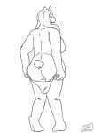 anthro bovid breasts butt caprine catjam_(artist) clothed clothing female genitals goat hi_res horn line_art looking_at_viewer looking_back mammal panties panties_down partially_clothed presenting presenting_pussy pussy solo toriel undertale_(series) underwear underwear_down