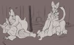  anthro armor church cowgirl_position demon felid feline female from_front_position group hi_res invalid_background male male/female mammal muliple_males multiple_poses nun nun_outfit on_bottom on_top paladin pose sex simple sketch 