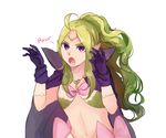  cloak curly_hair fire_emblem fire_emblem:_kakusei flat_chest green_hair long_hair looking_at_viewer mamkute nono_(fire_emblem) open_mouth pointy_ears purple_eyes simple_background underwear white_background 