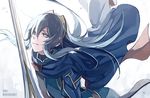  blue_eyes blue_hair cape falchion_(fire_emblem) fire_emblem fire_emblem:_kakusei gloves long_hair lucina sk_(ryolove) solo sword tears tiara weapon 