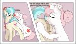 absurd_res accessory anal blue_eyes blush bodily_fluids clitoral_winking clitoris clothing coco_pommel_(mlp) cutie_mark czaroslaw duo equid equine eyes_closed female female/female feral feral_on_feral friendship_is_magic genitals hair hair_accessory hair_bun hand_on_hip hasbro headgear headwear hi_res horse licking looking_at_another looking_at_partner looking_back looking_back_at_another looking_back_at_partner mammal multicolored_hair my_little_pony nurse_clothing nurse_headwear nurse_redheart_(mlp) open_mouth oral pink_hair pony pussy rimming saliva sex teats tongue two_tone_hair white_body