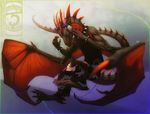  2012 anthro barefoot claws clothed clothing curved_horn digital_media_(artwork) digitigrade dragon headphones horn male membranous_wings scalie shinerai solo spines western_dragon wings 