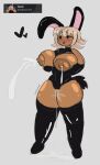  absurd_res ahegao areola big_areola big_breasts blonde_hair bodily_fluids breasts camel_toe clothing dress fake_ears fake_rabbit_ears female female/female glistening glistening_body glistening_clothing glistening_dress hair hi_res human humanoid lactating looking_pleasured loouuiee m3nt4llyxunst4bl3 mammal not_furry projectile_lactation robloxian scut_tail short_tail solo tail tight_clothing tight_dress 