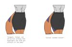  anthro bottomwear breasts button_(fastener) clothed clothing digital_media_(artwork) female feral_noises meme reptile scalie skirt snake solo split_skirt tight_clothing vanessa_(zed-s) zed-s 