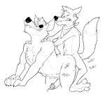  body_hair canid canine canis dominant_bottom duo eye_patch eyewear fox fox_mccloud happy_trail looking_pleasured male male/male male_penetrated male_penetrating male_penetrating_male mammal nintendo penetration power_bottom sex size_difference source_request star_fox unknown_artist wolf wolf_o&#039;donnell 