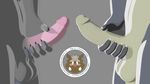  2017 3d_(artwork) animated anthro balls canine claws comparing comparing_penis cut_(disambiguation) digital_media_(artwork) dog faceless_male fur genital_focus grey_background grey_fur hi_res humanoid_penis husky kouya_(morenatsu) male male/male mammal masturbation morenatsu paws penile_masturbation penis penis_size_difference simple_background size_difference v--r wolf 