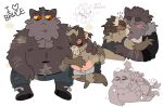  age_difference armpit_sniffing belly blush bruce_(nitw) chillychip chip_(tomnookusedjock) cuddling hairy hi_res holding_another kissing male male/male musk musk_clouds night_in_the_woods overweight size_difference sniffing tomnookusedjock 