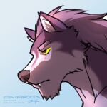  amarox amarox_(character) anthro canid canine canine_teeth canis digital_drawing_(artwork) digital_media_(artwork) ear_tuft hair hi_res looking_forward male mammal muscular serious_face sketch solo tuft wolf yellow_eyes 